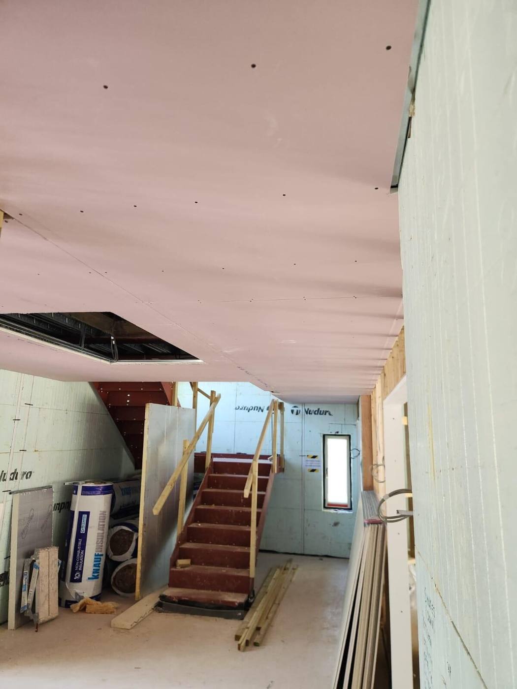 Boarded and skimmed apartment, Cambridge