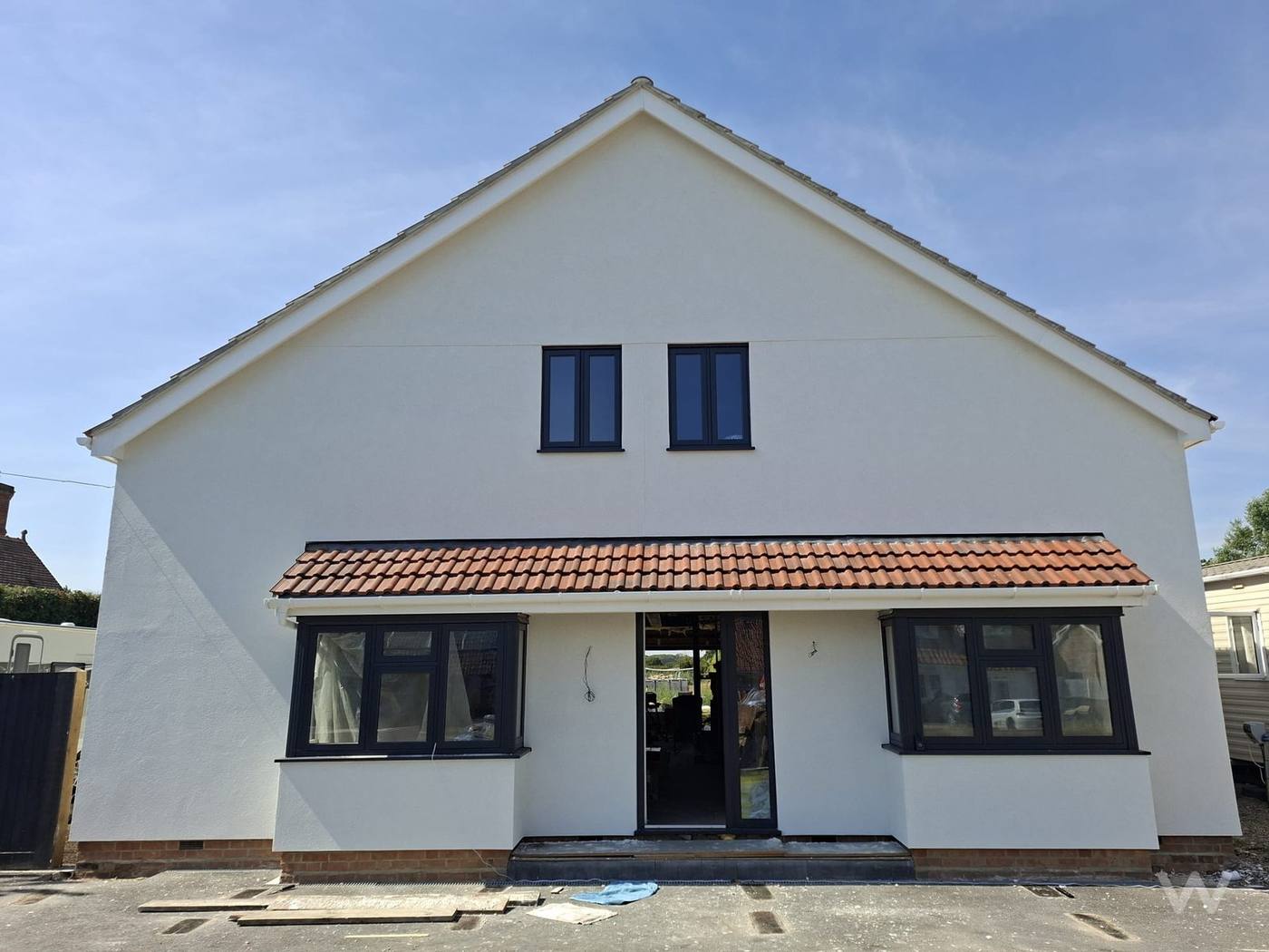 Rendered new-build home, Kenton, Suffolk