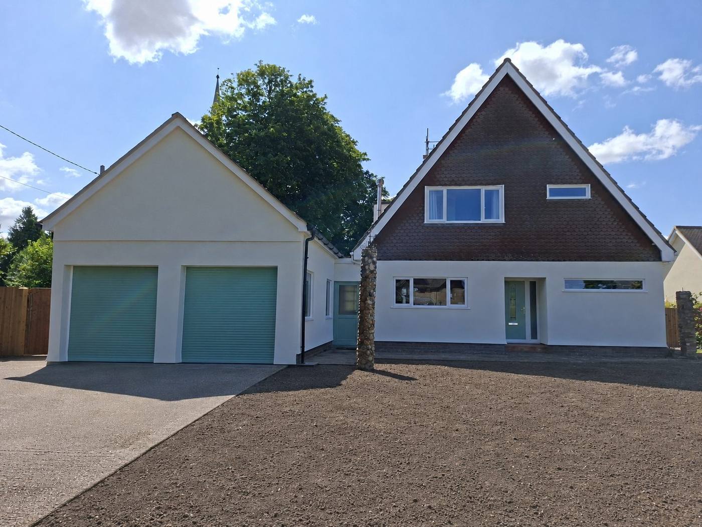 Completed silicone re-render, Woolpit